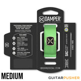 IBOX Brazil Leather & Iron Tag String Dampener/Muter (1pc) Metallic Green