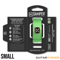 IBOX Brazil Leather & Iron Tag String Dampener/Muter (1pc) Metallic Green