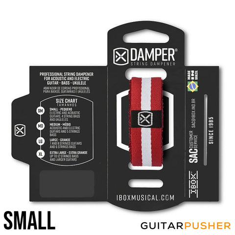 IBOX Brazil Polyester & Fabric Tag String Dampener/Muter (1pc) Striped R/W