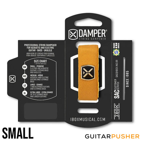 IBOX Brazil Polyester & Iron Tag String Dampener/Muter (1pc) Golden