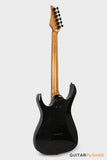 Aquarius Guitars Model B (Prototype) HH Alder Body Spalted Maple Burl Top, Ebony Fretboard Electric Guitar - Poison Mist