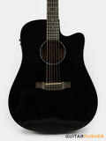 Phoebus PG-50ce v3 Solid Top Dreadnought (3rd Gen.) Acoustic-Electric Guitar - Black w/ Gig Bag