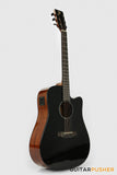 Phoebus PG-50ce v3 Solid Top Dreadnought (3rd Gen.) Acoustic-Electric Guitar - Black w/ Gig Bag