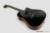 Phoebus PG-50ce v3 Solid Top Dreadnought (3rd Gen.) Acoustic-Electric Guitar - Black w/ Gig Bag