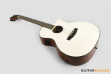 Phoebus PG-40ce v3 Solid Top OM (3rd Gen.) Acoustic-Electric Guitar - White w/ Gig Bag