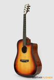 Phoebus PG-50ce v3 Solid Top Dreadnought (3rd Gen.) Acoustic-Electric Guitar - Sunburst w/ Gig Bag