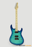 Leeky L-Series L25 HH S-Style(Flamed Maple Top/Maple Fingerboard) - Blue Burst