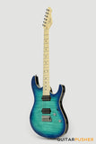 Leeky L-Series L25 HH S-Style(Flamed Maple Top/Maple Fingerboard) - Blue Burst