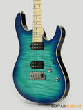 Leeky L-Series L25 HH S-Style(Flamed Maple Top/Maple Fingerboard) - Blue Burst