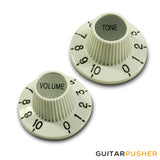 Kluson "Witch Hat" Metric Knob - White