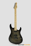 Leeky L-Series L15 HH S Style (Flamed Maple Top/Maple Fingerboard) - Black Burst