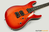 Leeky L-Series L25 HH S Style (Flamed Maple Top/Rosewood Fingerboard) - Fireburst