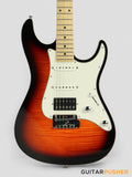 Leeky S-Series S15 S Style (Flamed Maple Top/Maple Fingerboard) - Fireburst Transblack