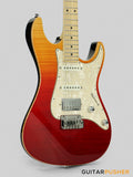 Leeky S-Series S25 Stratocaster (Flamed Maple Top/Maple Fingerboard) - Desert Gradient