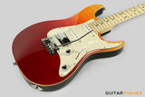 Leeky S-Series S25 Stratocaster (Flamed Maple Top/Maple Fingerboard) - Desert Gradient