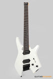 Leeky X-Series X10-7 7-String Headless Electric Guitar Basswood Body Maple Neck Rosewood Fingerboard - Pearl White