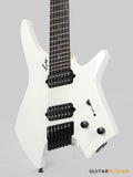 Leeky X-Series X10-7 7-String Headless Electric Guitar Basswood Body Maple Neck Rosewood Fingerboard - Pearl White