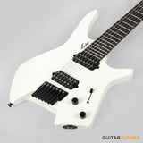 Leeky X-Series X10-7 7-String Headless Electric Guitar Basswood Body Maple Neck Rosewood Fingerboard - Pearl White