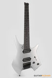 Leeky X-Series X10-7 7-String Headless Electric Guitar Basswood Body Maple Neck Rosewood Fingerboard - Titanium Gray
