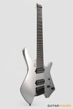 Leeky X-Series X10-7 7-String Headless Electric Guitar Basswood Body Maple Neck Rosewood Fingerboard - Titanium Gray