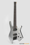 Leeky X-Series X10-7 7-String Headless Electric Guitar Basswood Body Maple Neck Rosewood Fingerboard - Titanium Gray