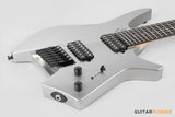 Leeky X-Series X10-7 7-String Headless Electric Guitar Basswood Body Maple Neck Rosewood Fingerboard - Titanium Gray