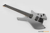 Leeky X-Series X10-7 7-String Headless Electric Guitar Basswood Body Maple Neck Rosewood Fingerboard - Titanium Gray