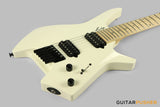 Leeky X-Series X10 Headless Electric Guitar Basswood Body Maple Neck - Pearl White