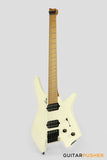 Leeky X-Series X20 Headless Electric Guitar Roasted Basswood Body Roasted Maple Neck - Pearl White