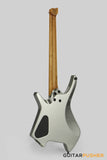 Leeky X-Series X20 Headless Electric Guitar Roasted Basswood Body Roasted Maple Neck - Titanium Gray