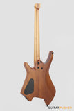 Leeky X-Series X26 Headless Electric Guitar Roasted Basswood Body Wenge Top Roasted Maple Neck - Purple Fade