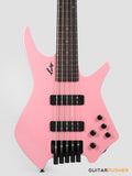Leeky Y-Series Y10 Headless BASS 4-String Basswood Body Rosewood Neck - Pink