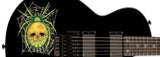 LTD 30th Anniversary KH-3 Kirk Hammet Signature Singlecut Electric Guitar w/ EMG Bone Breaker Humbucker Pickups & Floyd Rose 1000 - Black w/ Spider Graphic