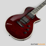 LTD EC-1000 Singlecut Electric Guitar w/ EMG 60/81 Humbucker Pickups - See Thru Black Cherry