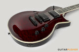 LTD EC-1000 Singlecut Electric Guitar w/ EMG 60/81 Humbucker Pickups - See Thru Black Cherry