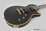 LTD EC-1000 Singlecut Electric Guitar w/ EMG 60/81 Humbucker Pickups - Vintage Black