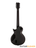 LTD EC-407 Singlecut 7-String Electric Guitar w/ EMG 60-7H/81-7H Humbucker Pickups - Black Satin
