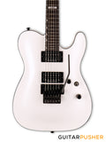 LTD Eclipse '87 T-Style HH Electric Guitar w/ Seymour Duncan '59/JB Humbucker Pickups & Floyd Rose 1000 Bridge - Pearl White