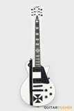 LTD James Hetfield Signature Signature Iron Cross Singlecut Electric Guitar w/ EMG JH Humbucker Pickups - Snow White