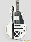 LTD James Hetfield Signature Signature Iron Cross Singlecut Electric Guitar w/ EMG JH Humbucker Pickups - Snow White