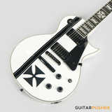 LTD James Hetfield Signature Signature Iron Cross Singlecut Electric Guitar w/ EMG JH Humbucker Pickups - Snow White