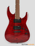 LTD MH-200QM NT Modern Electric Guitar - See Thru Black Cherry