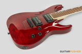 LTD MH-200QM NT Modern Electric Guitar - See Thru Black Cherry