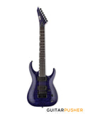 LTD SH-7 Evertune Modern 7-String Electric Guitar w/ Fishman Fluence Humbucker Pickups & Evertune Bridge - See Thru Purple