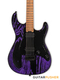 LTD SN-1000HT S-Style HH Electric Guitar w/ Seymour Duncan Sentient/Pegasus Humbucker Pickups & Hipshot Fixed Bridge - Purple Blast