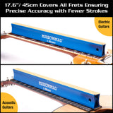 MusicNomad Fret Leveler (L-Beam) 17.6" (45cm) for Acoustic & Electric Guitars MN811