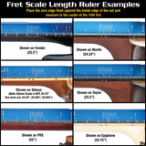 MusicNomad Tri-Beam 3 'n 1 Straight Edge, plus SAE/Metric Ruler & Scale Length Ruler for Acoustic & Electric Guitars MN820