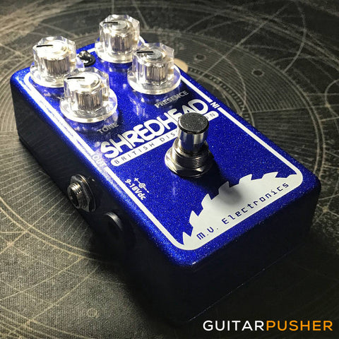 MV Shredhead British Distortion - Blue Sparkle / Clear Knobs