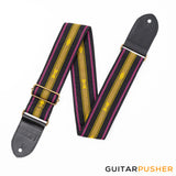 Panlipi Loom Weave Audrey SAG16A Guitar Strap - Black Gold