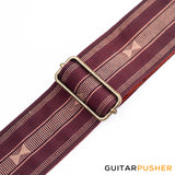 Panlipi Loom Weave Audrey SAG03A Guitar Strap - Choco Beige